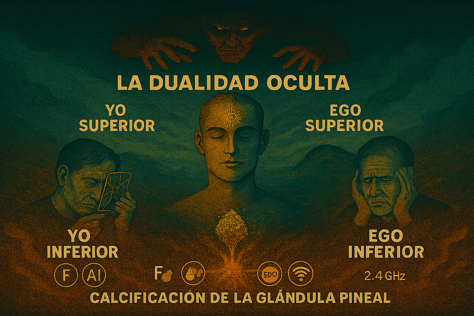 el fluoruro, el aluminio, el glifosato y las ondas electromagnéticas de 2.4 GHz contribuyen a su calcificación