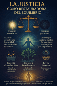 La justicia es más que ley: es alquimia ética que transforma el caos en armonía