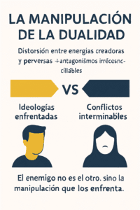 explica cómo la criptocracia distorsiona la dualidad natural entre energías creadoras y energías perversas.
